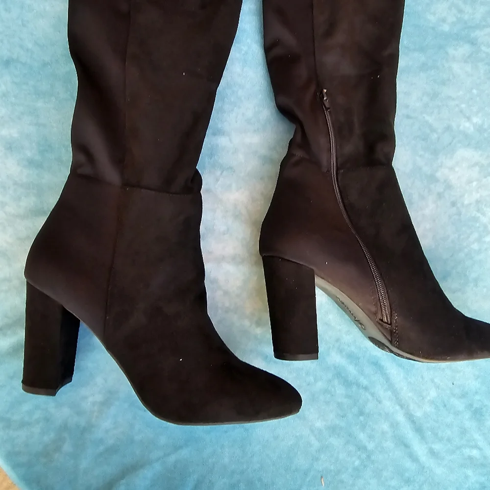 Zigi Soho Over The Knee Boots Black Sz 10M